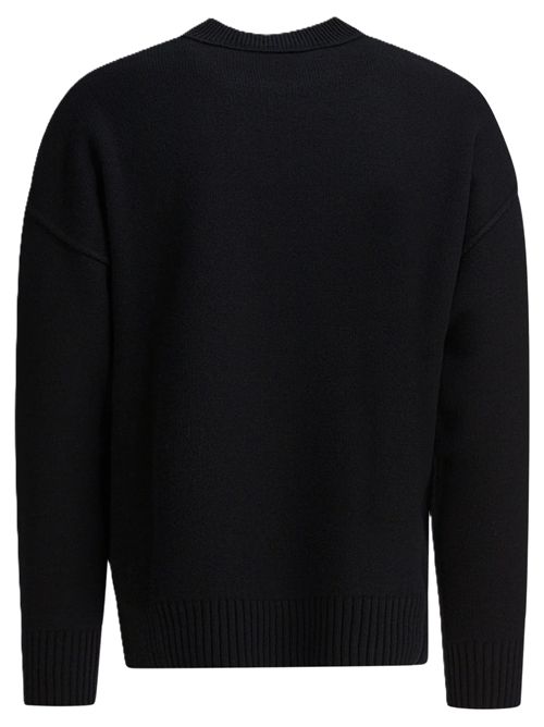 Ami de Coeur crewneck sweater Ami Paris | UKS838.018009 BLACK/RED